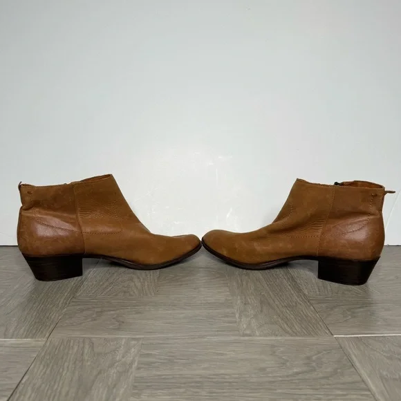 Lucky Brand Blandre Brown Leather Bootie 9 1/2 M - Picture 4 of 8